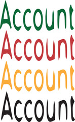 Colorful Funky Text Set Playful Typography for Labels or Posters