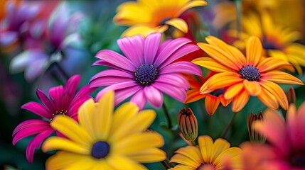 Fototapeta premium Vibrant flower display