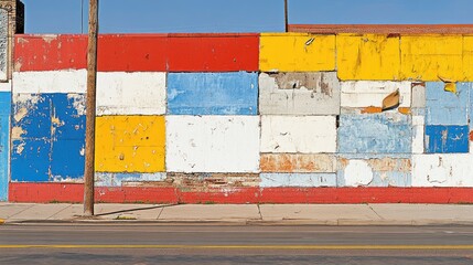 Colorful, Patchwork Wall