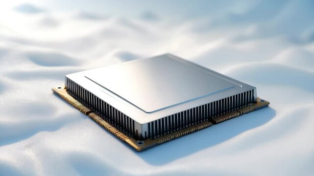 White Background Featuring a Computer CPU