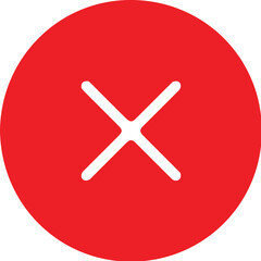 Delete icon for web and mobile. Adobe Illustrator Artwork.