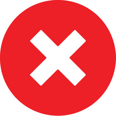 Delete icon for web and mobile. Adobe Illustrator Artwork.