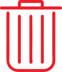 Delete icon for web and mobile. Adobe Illustrator Artwork.