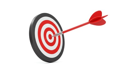 Dart hitting target bullseye center accurately