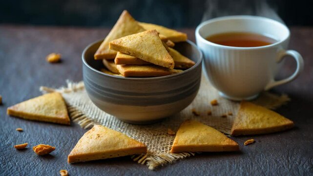Namakpare or Salty Shakarpara, alternatively referred to as a beloved tea-time snack.