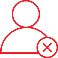 Fototapeta premium Delete icon for web and mobile. Adobe Illustrator Artwork.