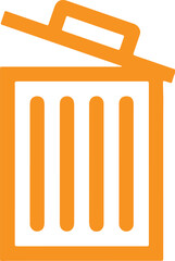 Delete icon for web and mobile. Adobe Illustrator Artwork.
