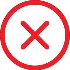 Delete icon for web and mobile. Adobe Illustrator Artwork.