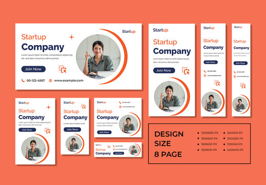 Startup Company Web Banner Design