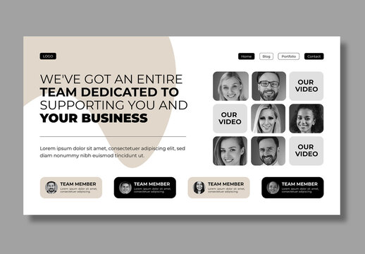 Agency Team Member Showcase Section Template
