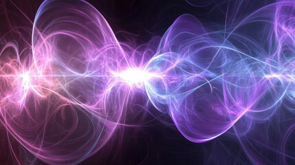 Fototapeta premium Abstract energy waves with vibrant colors