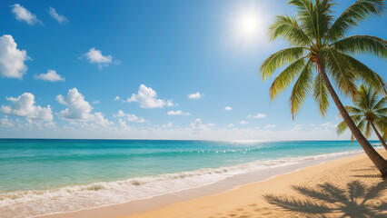 Obraz premium Tropical paradise beach scene