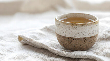 Cozy caf branding with coffee flat lay warm light lifestyle handmade cup scene