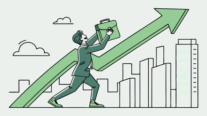 Business Growth and Career Success – Vector Concept