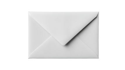 Simple closed envelope icon with clean lines on transparent background

