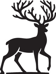Detailed Illustration of a Majestic Deer in a Natural Setting