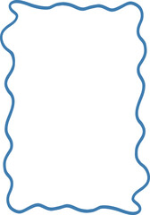 Coastal summer Blue whimsical bow knots frames. Doodle hand drawn vintage bows, ribbon borders  for birthday card, wedding invitation, squiggly, wavy borders. Minimal line art, cute vector elements