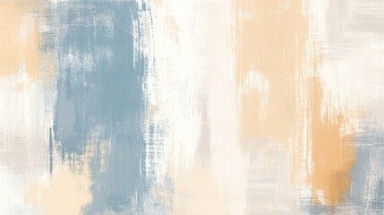 Obraz premium Abstract Painting: Serene Hues of Blue, Beige, and White