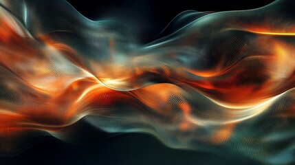 Fototapeta premium Dynamic abstract design with flowing, vibrant hues.