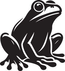 Single High Resolution Frog Icon for Web and Print
