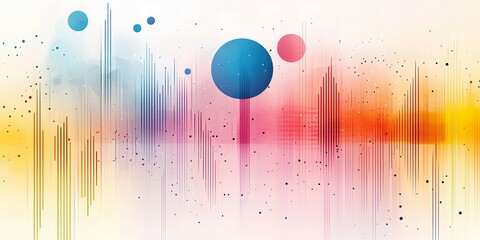 Vibrant abstract colorful background pattern with gradient light shapes motion texture design waves lines curves new beautiful stock image illustration AI