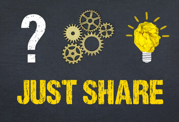 Obraz premium Just share 