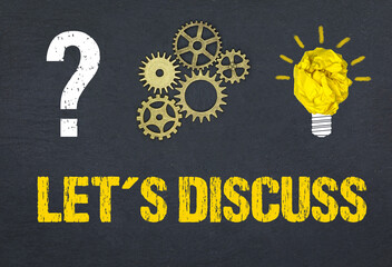 Obraz premium Let's Discuss 