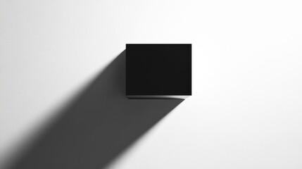 Black Cube Minimalist Abstract Photography
