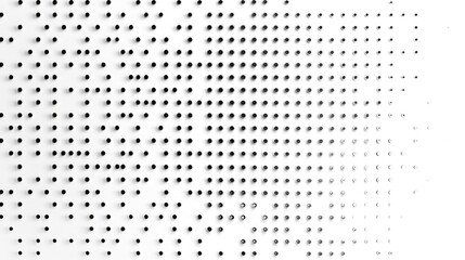 Abstract Halftone Dots Pattern: A Study in Grayscale