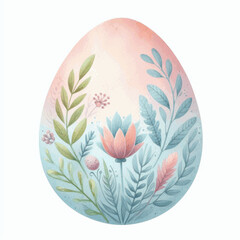 Soft Spring Whispers pastel easter eggs isolated watercolor vector illustration svg