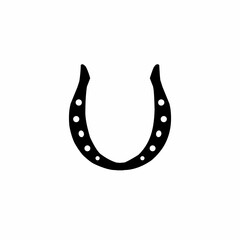 horseshoe on white