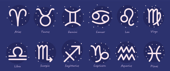 Elegant zodiac signs illustrated in clean, minimal lines. A versatile design set perfect for spiritual branding, horoscope content, astrology-inspired packaging, and modern editorial projects.