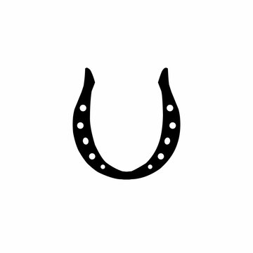 horseshoe on white