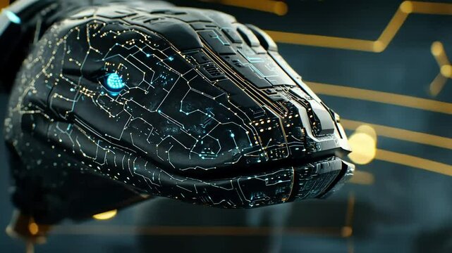 Cybernetic Serpent's Head