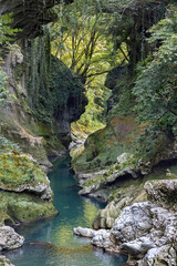 Martvili Canyon near Kutaisi in Georgia