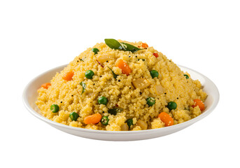 Vegetable Fried Rice Recipe Image on Transparent background