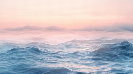 Ocean, Waves, Landscape, Nature, Blue, Sea, Sky serene panoramic view with rolling surf and coastal horizon new beautiful stock image illustration AI