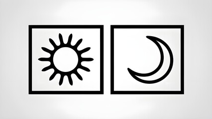 nice and hd moon and sun icons