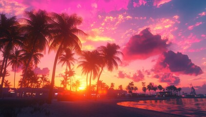 Tropical Sunset Paradise