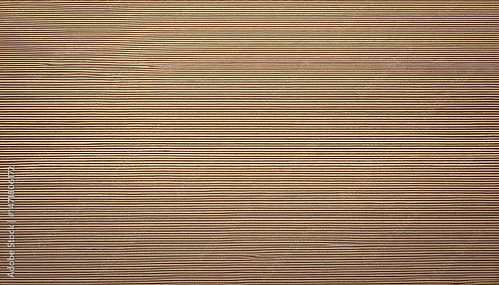 Poster textured brown horizontal lines on woven fabric surface for web design, print background, branding t