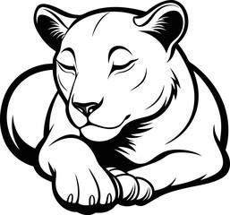 vector illustration of a tiger