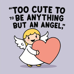 Flat vector collection for Be An Angel Day showing cute angel characters helping others, giving food, supporting animals, environmental acts, minimal style, solid colors only, no raster or gradient