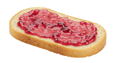 Isolated Bread with Jam