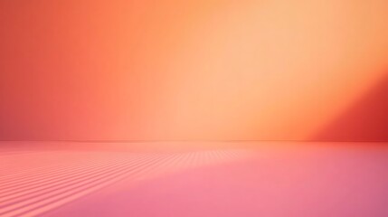 Peach Studio Background with Soft Light.