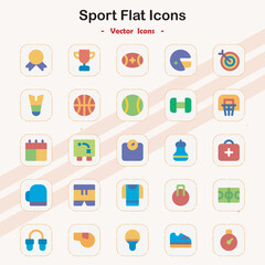 Collection of Sport Flat Icons
