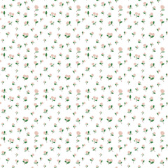 Seamless pattern with cute delicate flowers. For printing, wallpaper, textiles, children's design, scrapbooking, packaginge