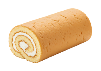 Delicious Homemade Swiss Roll Cake Recipe  Images on Transparent background