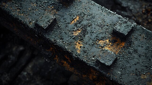 Scorch marks on steel beam digitally scanned for stress fractures, diagnostics in motion, forensic realism, Cinematic Scene