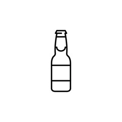 Beer bottle icon. Simple beer bottle icon for social media, app and web design. Vector illustration.