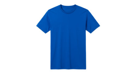 Vibrant blue tshirt isolated readytowear